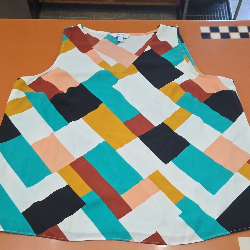 Nine West Multicolor Sleeveless Top